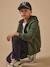 Sweat zippé doublé sherpa garçon Marine+Vert foret 6 - vertbaudet enfant 