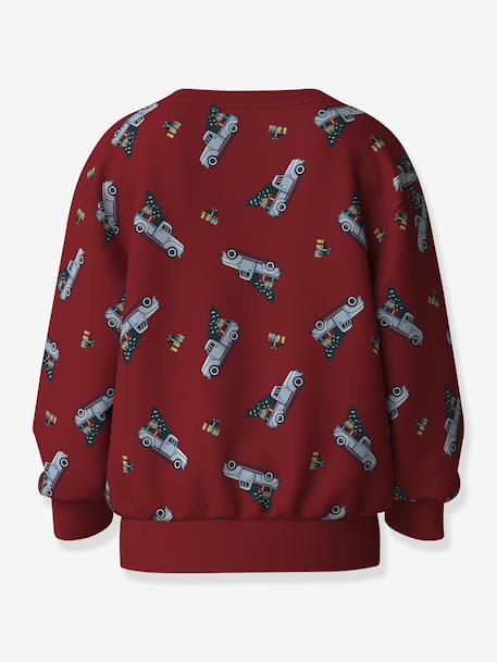 Sweat-shirt de Noël garçon name it bleu foncé+bordeaux 4 - vertbaudet enfant 