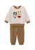 Ensemble pantalon + haut 100% coton bébé garçon Beige chine / sable 3 - vertbaudet enfant 