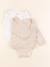 Lot de 2 bodies en coton - 18 mois Beige, blanc 1 - vertbaudet enfant 