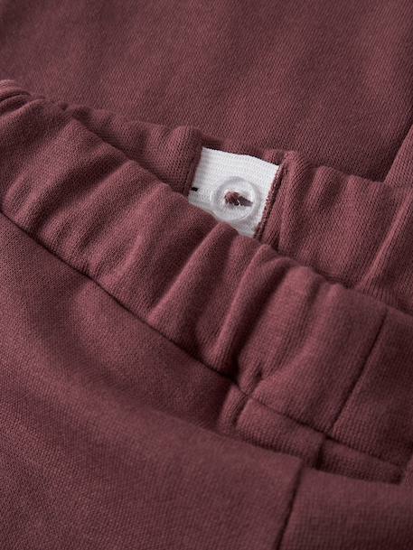 Pantalon de jogging fille à motif animal en molleton Regular Fit name it bordeaux+gris chiné+mauve 3 - vertbaudet enfant 