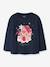 T-shirt de Noël fille à détails pailletés name it bleu foncé+rose bonbon+rouge 1 - vertbaudet enfant 