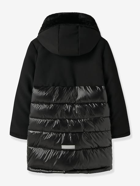 Veste longue fille name it noir 2 - vertbaudet enfant 