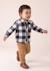 Ensemble pantalon + haut bébé garçon Carreaux indigo 1 - vertbaudet enfant 