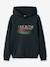 Sweat à capuche garçon avec inscription name it noir+olive 1 - vertbaudet enfant 