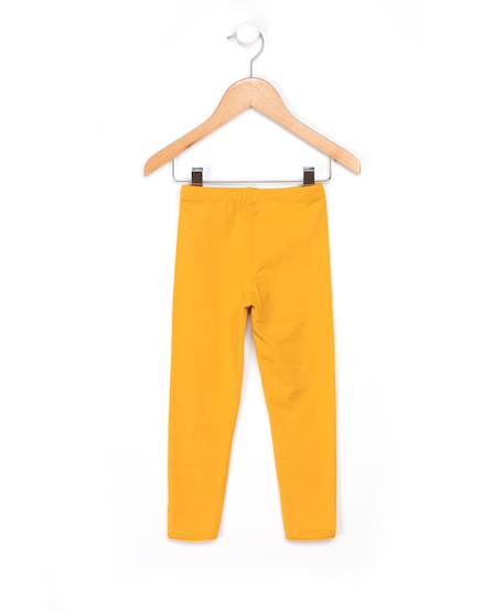 Legging long fille Jaune cumin 2 - vertbaudet enfant 
