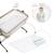 Lit bébé NESTEE UP 2 2 en 1 avec inclinaison du matelas, maille aérée et cadre en acier Beige+Gris 4 - vertbaudet enfant 