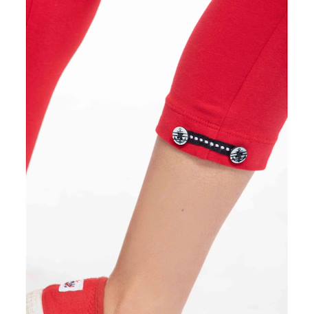 Legging court fille Rouge rubis 5 - vertbaudet enfant 