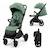 Poussette DAVE pliage automatique à une main, surface de couchage 93 cm, harnais magnétique 22 kg légère Beige+Gris+Marron+Noir 7 - vertbaudet enfant 