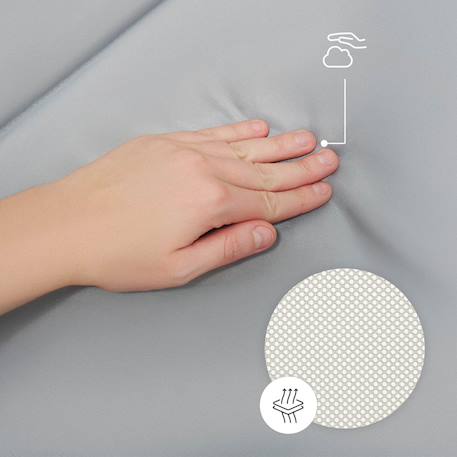 Parc Bébé ZIKI pliable avec entrée latérale zippée, structure en acier et sac de transport inclus pratique Beige 4 - vertbaudet enfant 