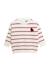 Pull fille Fond blanc casse raye rose 3 - vertbaudet enfant 