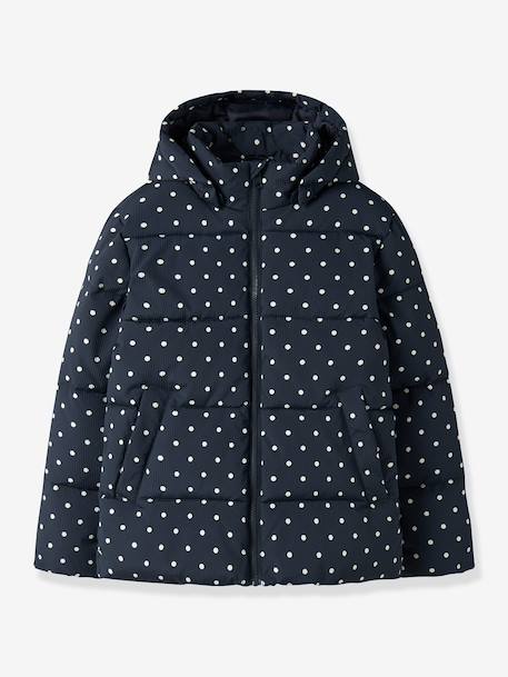 Doudoune matelassée à pois fille name it bleu foncé 1 - vertbaudet enfant 