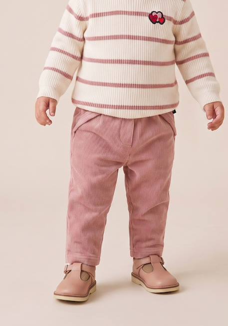 Pantalon bébé fille Rose 1 - vertbaudet enfant 