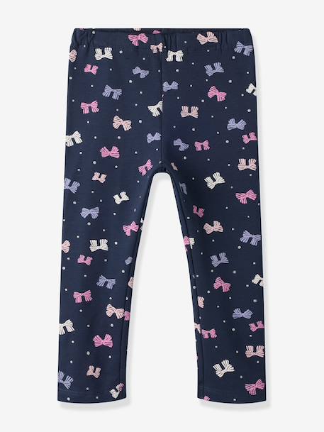 Legging fille en molleton name it, tour de taille réglable bleu foncé+lavande+rose clair 1 - vertbaudet enfant 