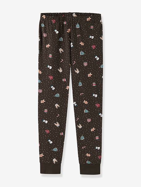 Pyjama de Noël enfant name it bleu foncé+bordeaux+moka+rouge+sable+vert foncé 9 - vertbaudet enfant 