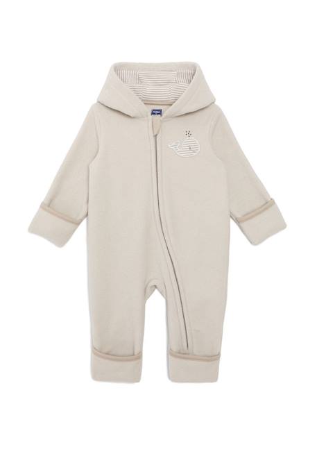 Combinaison à capuche bébé mixte Beige chine 2 - vertbaudet enfant 