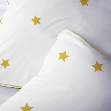 Parure de lit imprimée 100% coton, nuit etoilée Blanc, cannelle 3 - vertbaudet enfant 