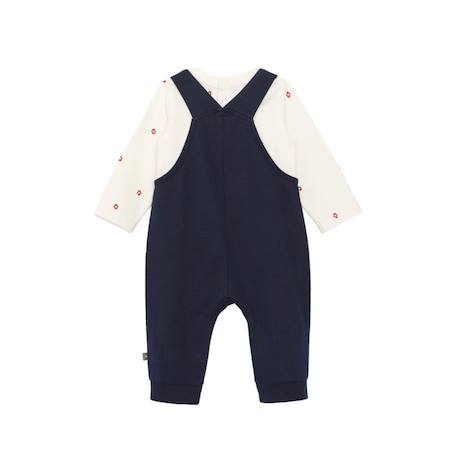 Ensemble salopette + haut 100% coton bébé garçon Indigo 5 - vertbaudet enfant 