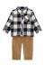 Ensemble pantalon + haut bébé garçon Carreaux indigo 2 - vertbaudet enfant 