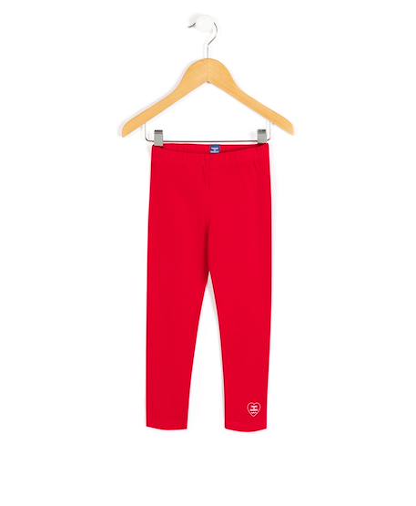 Legging long fille Rouge rubis 1 - vertbaudet enfant 