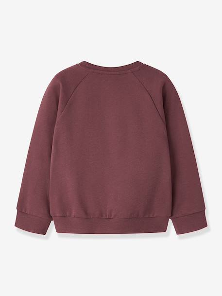 Sweat-shirt fille à motifs animaux name it bordeaux+gris chiné+mauve 2 - vertbaudet enfant 