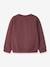 Sweat-shirt fille à motifs animaux name it bordeaux+gris chiné+mauve 2 - vertbaudet enfant 
