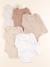 Lot de 5 bodies en coton - 6 mois Beige, marron 1 - vertbaudet enfant 