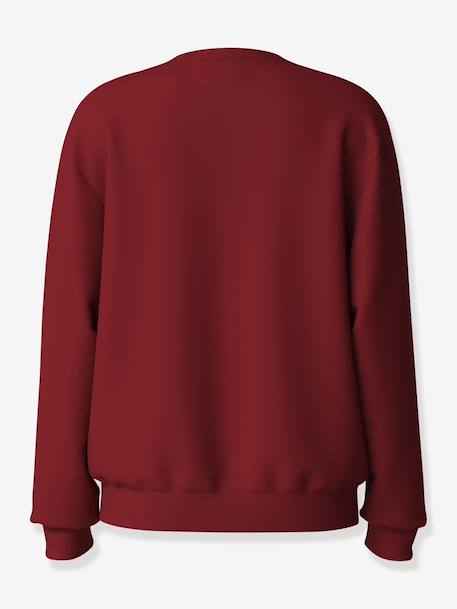 Sweat-shirt de Noël fille name it avoine+bordeaux+rose bonbon 4 - vertbaudet enfant 