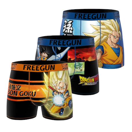 Lot de 3 boxers junior dragon ball daima Orange/bleu/noir/vert/jaune 1 - vertbaudet enfant 
