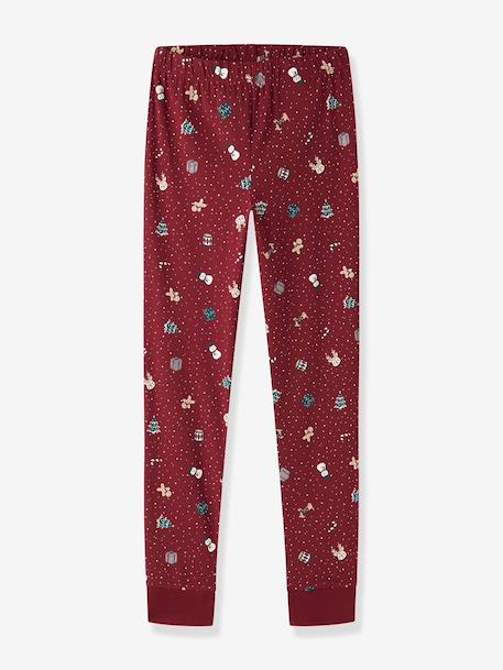 Pyjama de Noël enfant name it bleu foncé+bordeaux+moka+rouge+sable+vert foncé 12 - vertbaudet enfant 