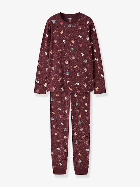 Pyjama de Noël enfant name it bleu foncé+bordeaux+moka+rouge+sable+vert foncé 4 - vertbaudet enfant 