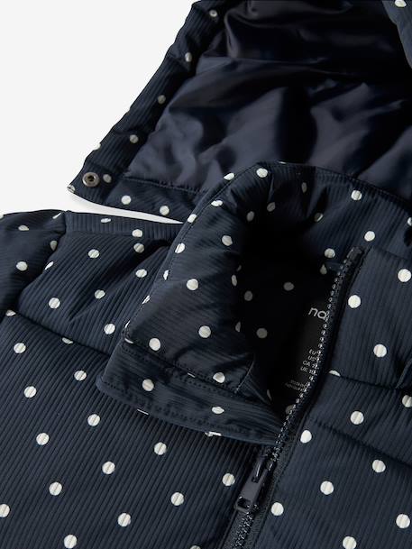 Doudoune matelassée à pois fille name it bleu foncé 3 - vertbaudet enfant 