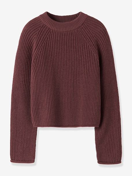 Pyjama coton bébé fille bordeaux+marine+vieux rose 1 - vertbaudet enfant 