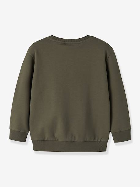 Sweat garçon motifs pelleteuse ou tracteur name it bleu foncé+gris+olive 6 - vertbaudet enfant 