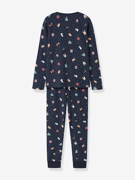 Pyjama de Noël enfant name it bleu foncé+bordeaux+moka+rouge+sable+vert foncé 2 - vertbaudet enfant 