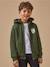 Sweat zippé doublé sherpa garçon Marine+Vert foret 3 - vertbaudet enfant 