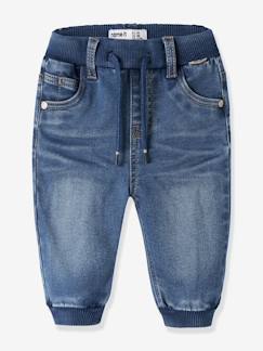 Bébé-Pantalon, jean-Jean thermique bébé baggy-fit doublé polaire name it, tour de taille réglable