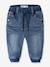 Jean thermique bébé baggy-fit doublé polaire name it, tour de taille réglable bleu jean 1 - vertbaudet enfant 
