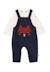 Ensemble salopette + haut 100% coton bébé garçon Indigo 2 - vertbaudet enfant 
