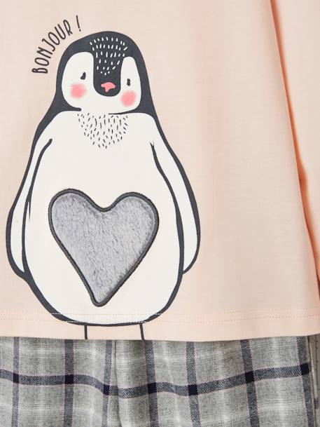 Pyjama pingouin fille en flanelle rose 6 - vertbaudet enfant 