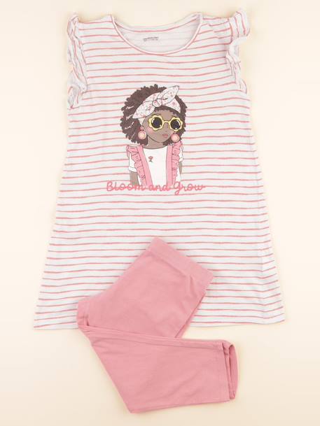 Pyjama coton - 8 ans Rose 1 - vertbaudet enfant 