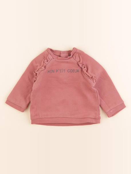 Sweat - 3 mois Rose 1 - vertbaudet enfant 