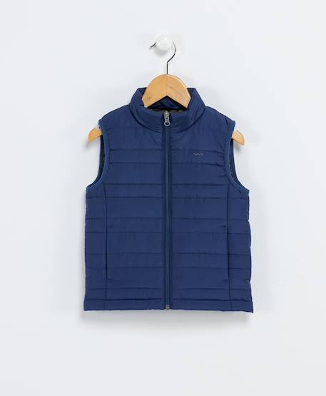 Doudoune sans manches garçon Bleu roi 1 - vertbaudet enfant 