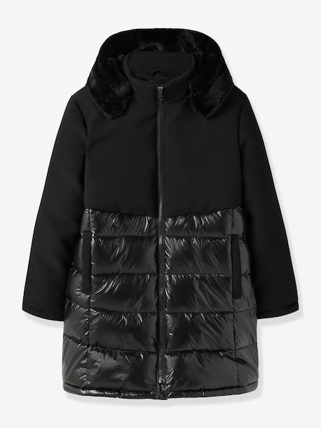 Veste longue fille name it noir 1 - vertbaudet enfant 