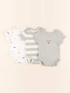 Lot de 3 bodies en coton - 1 mois  - vertbaudet enfant