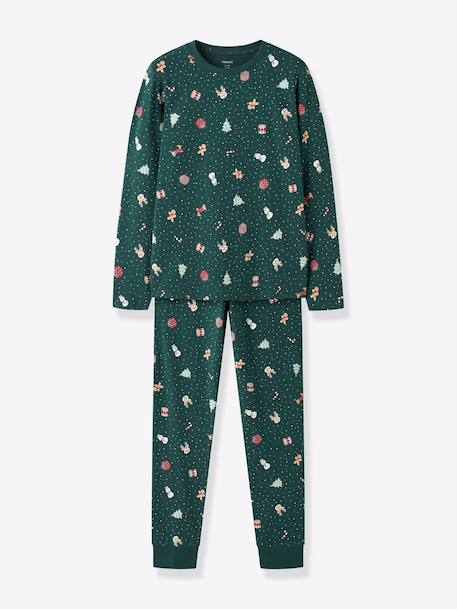Pyjama de Noël enfant name it bleu foncé+bordeaux+moka+rouge+sable+vert foncé 16 - vertbaudet enfant 