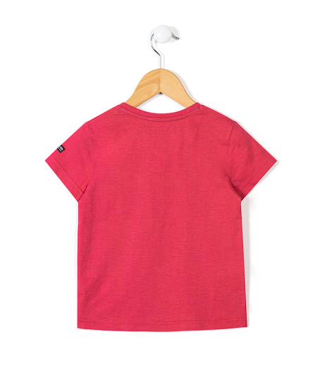 T-shirt manches courtes 100% coton garçon Rouge coquelicot 2 - vertbaudet enfant 