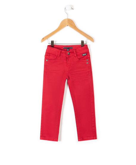 Jean garçon Rouge rubis 1 - vertbaudet enfant 
