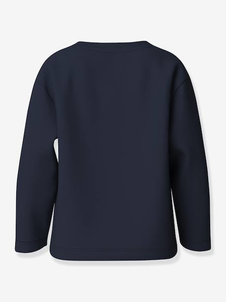 T-shirt manches longues à motifs animaux fille name it bleu foncé+écru+lavande+mauve 2 - vertbaudet enfant 