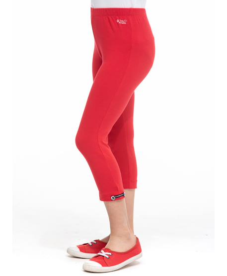 Legging court fille Rouge rubis 4 - vertbaudet enfant 